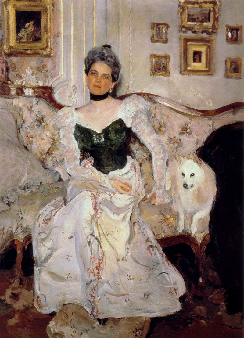 Retrato da princesa Zinaida Iusupova, por V.Serov (Foto: Museu Estatal Russo)