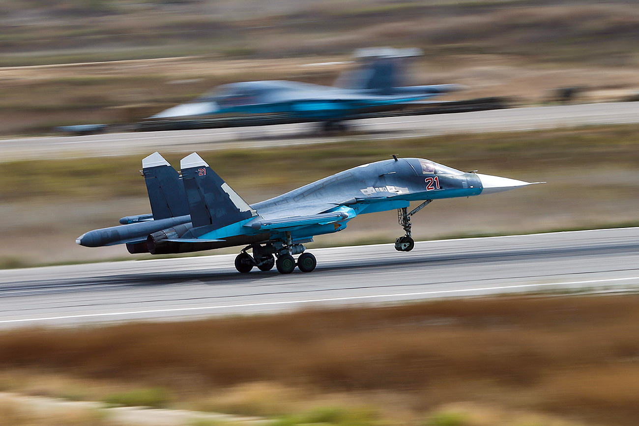 O Sukhôi Su-34, usado para atacar combatentes na Síria / Foto: Vadim Savitsky/Global Look Press