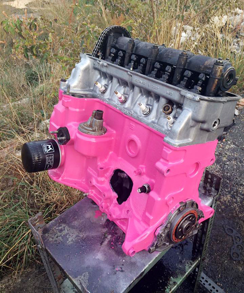 The pink engine. / Photo: Personal archive