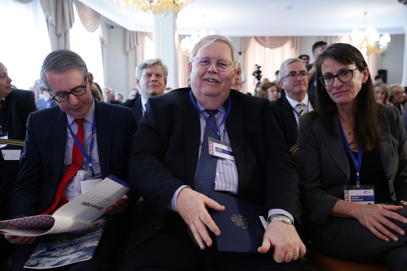 U.S. Ambassador to Russia John Tefft is happy to see his compatriots.\n