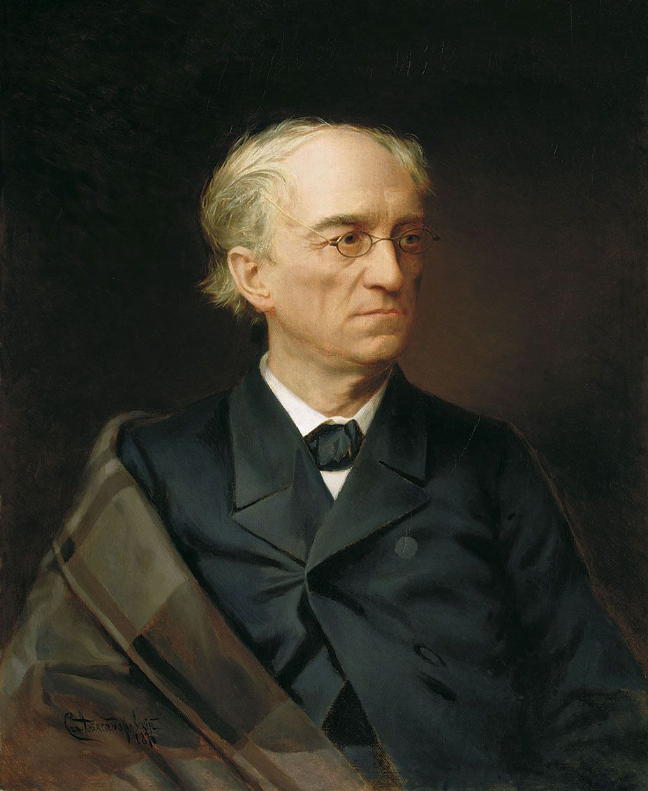 Portrait of Fyodor Tyutchev by S. Aleksandrovsky. Source: Tretyakov Gallery