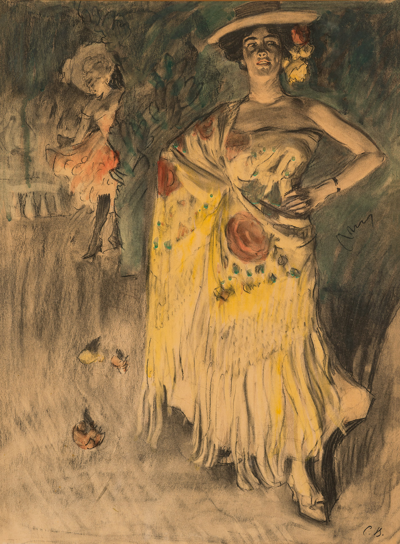 『スペインの踊り子（オテロ）』、セルゲイ・ヴィノグラードフ画、1903年