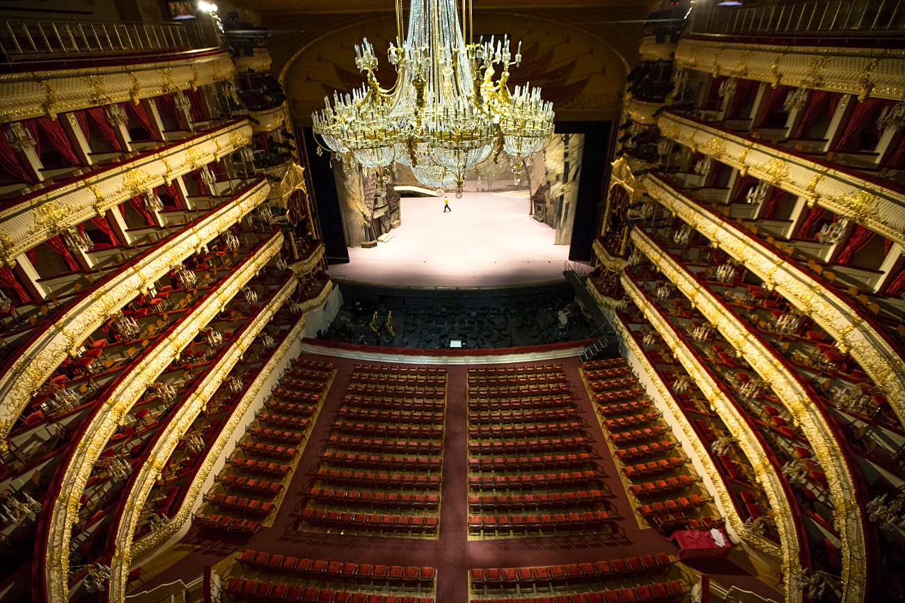 The main stage of the Bolshoi Theater. / AP