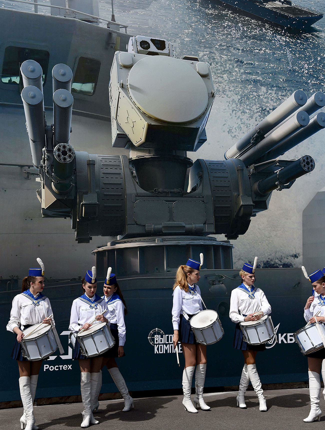  O Pantsir é apresentado no 7° Salão Naval Internacional de São Petersburgo. / Foto: ZUMA Press/Global Look Press