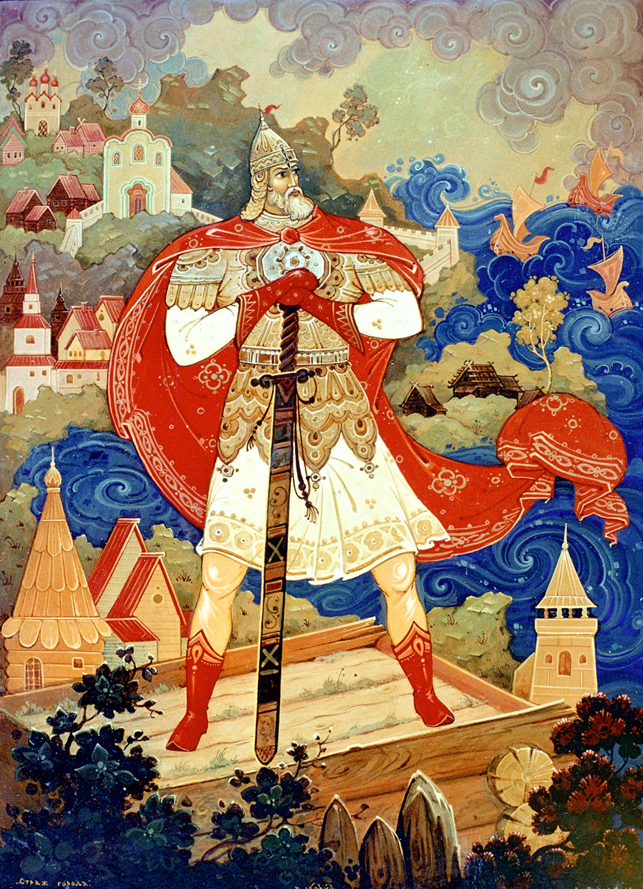 Княз Дмитрий, картина на П. Мтяшин; Дмитрий и армията му побеждават войските на Мамай през 1380 г. в Куликовската битка. Снимка: Юрий Кавер/Global Look Press