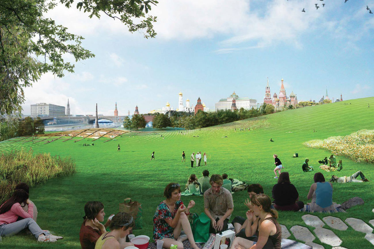 Parque Zariadie en Moscú, por Diller Scofidio + Renfro. Fuente: Foto de prensa