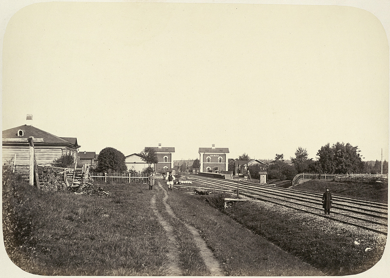 Primeira ferroviária russa, em 1862 (Foto: Arquivo)