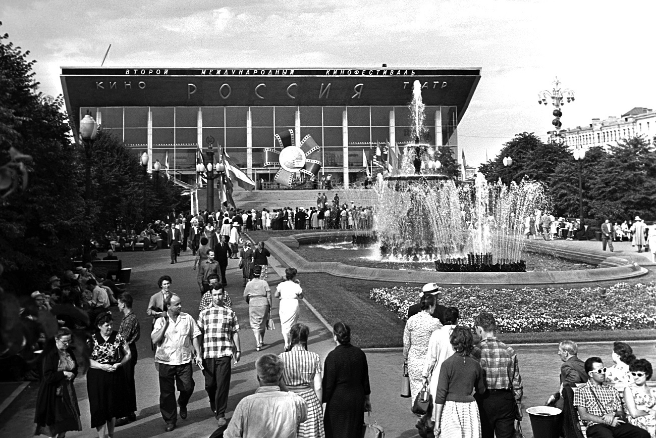 El segundo Festival Internacional de Cine de Moscú, 1961. Fuente: Mijaíl Ozerski/RIA Novosti