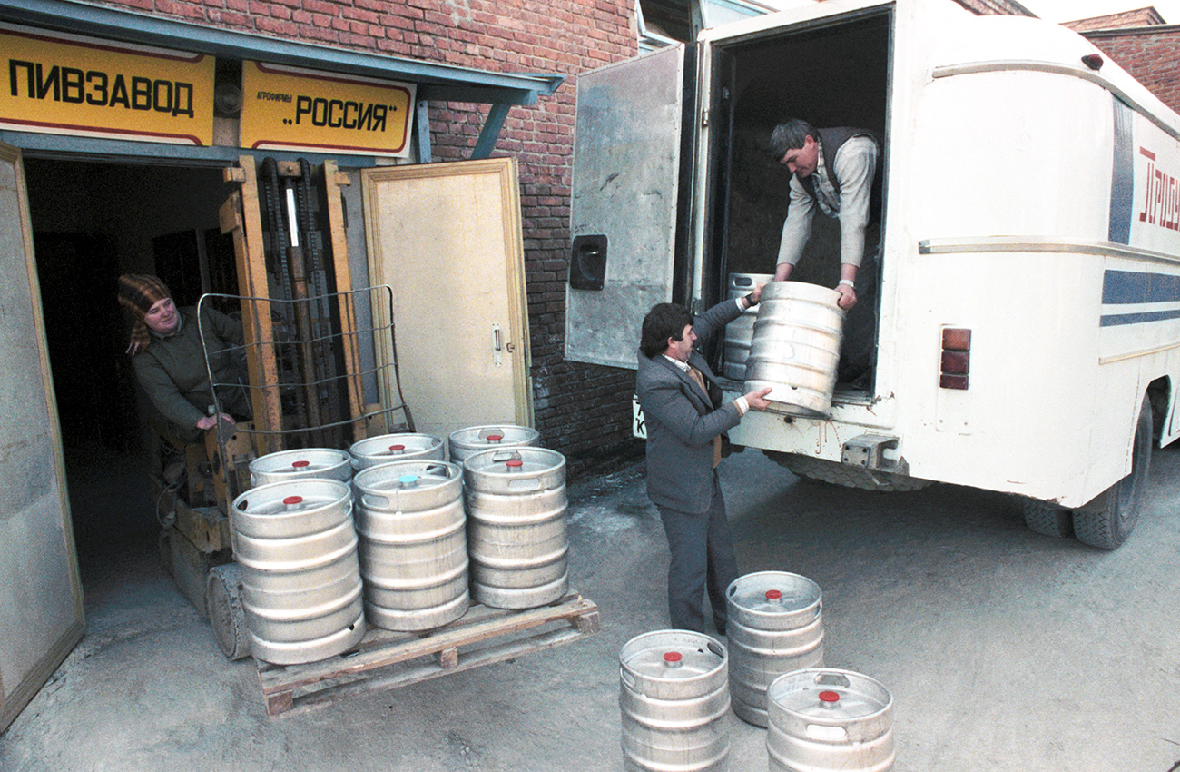 Brauerei "Rossija" in Kasnodar, Februar 1991 / Vladimir Velengurin/TASS