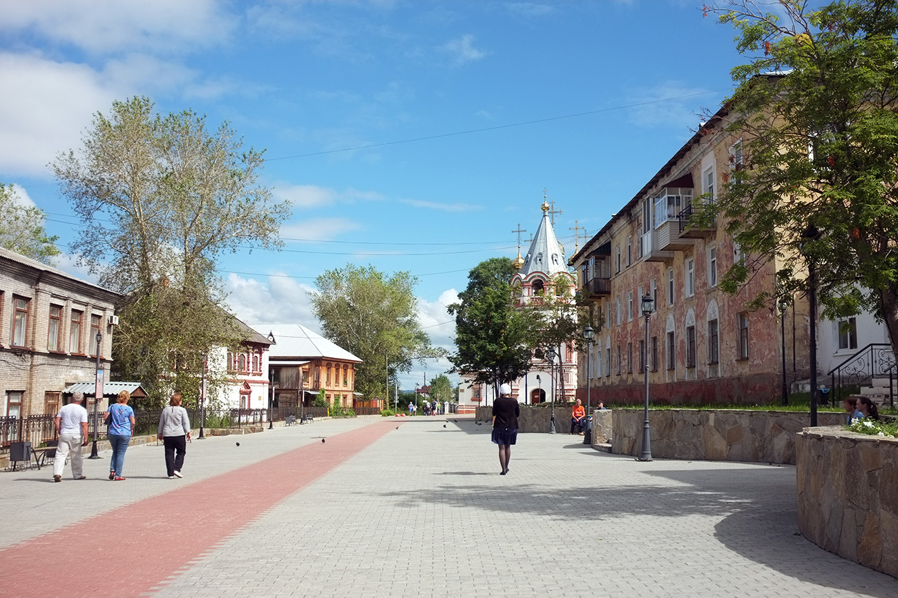 La casa de gobernador (segundo edificio a la izquierda). Fuente: Anna Sorókina