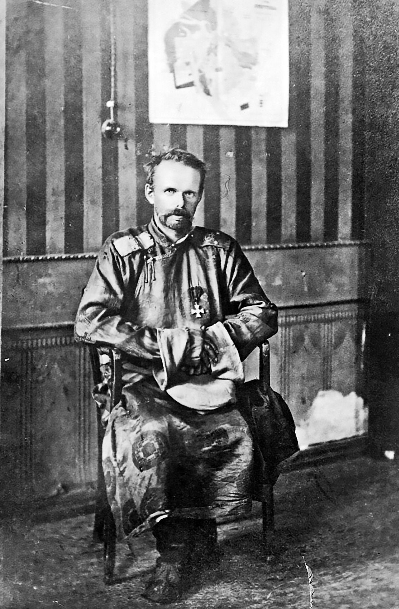 Барон Роман фон Унгерн-Штернберг у Монголији. Извор: Архив