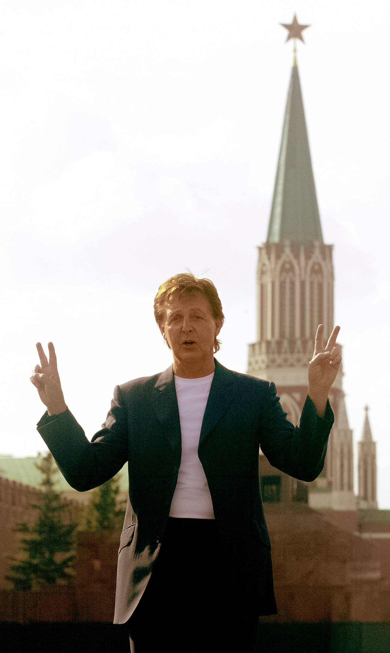 Sir Paul McCartney en la Plaza Roja. Fuente: Reuters