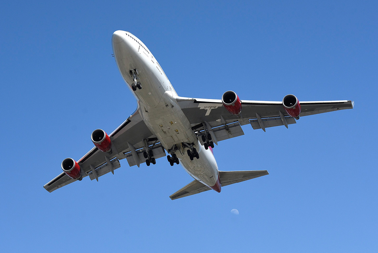 Virgin Orbit's modified Boeing 747-400 carrier aircraft, Cosmic Girl / Bob Riha, Jr. / Getty Images