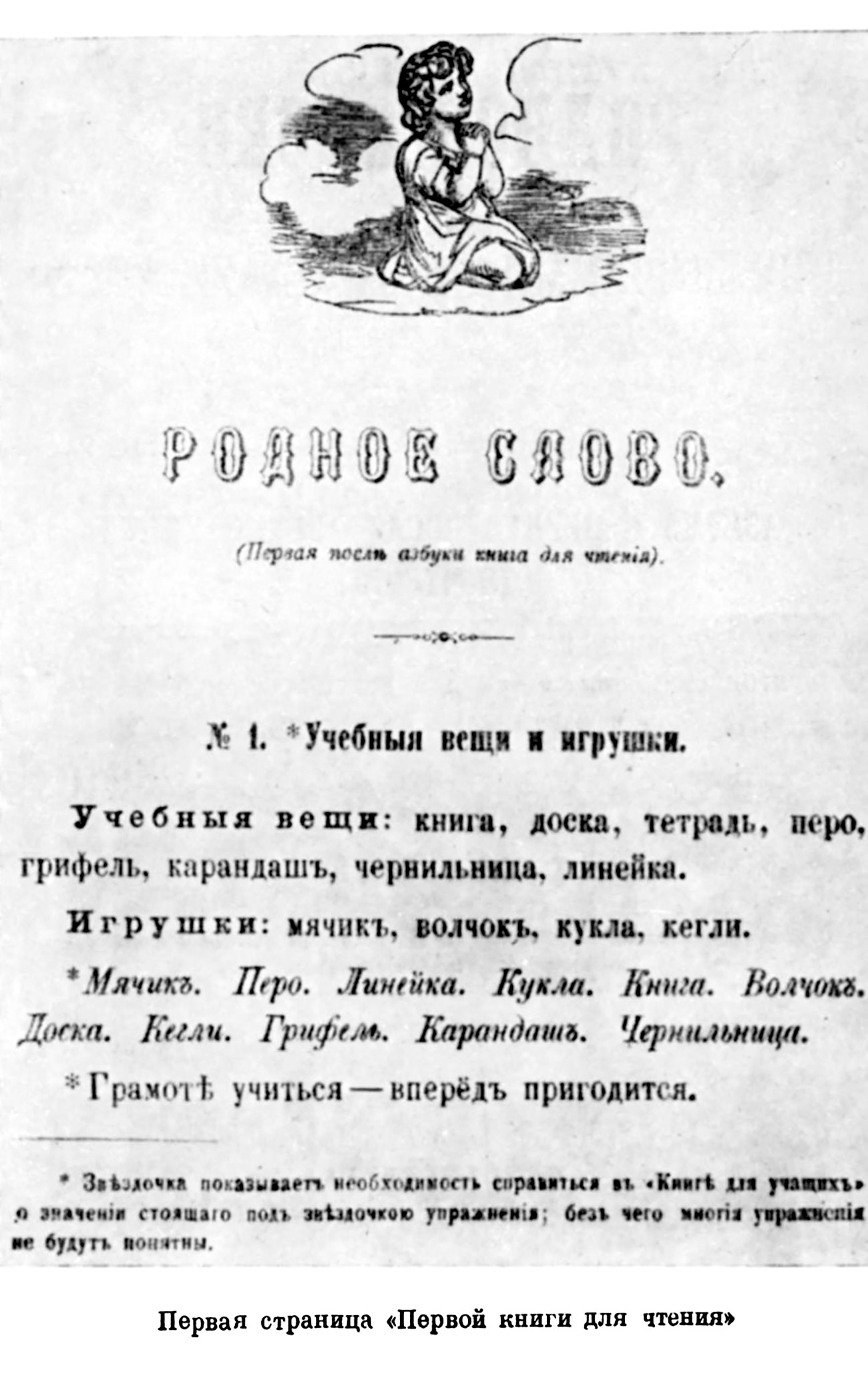 Букварът на К. Ушински. / Архив