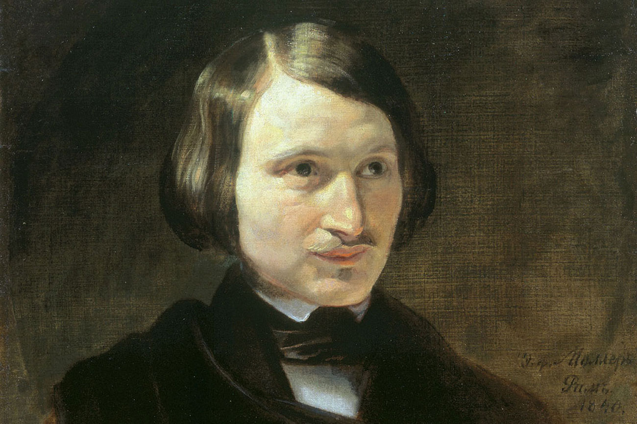 Retrato de Nikolai Gogol por Fyodor Moller