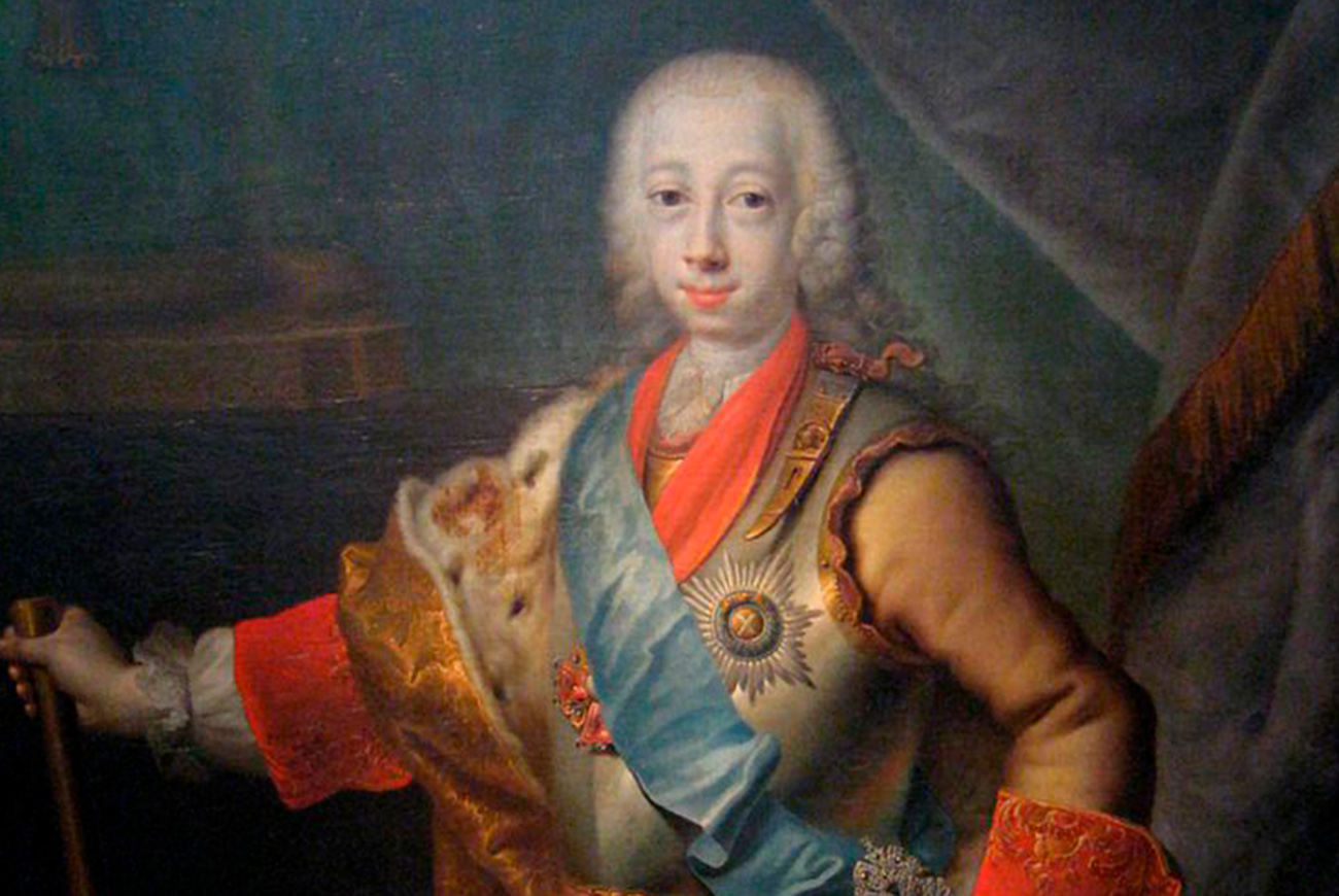 Lo zar Pietro III. Fonte: Galleria Tretyakov