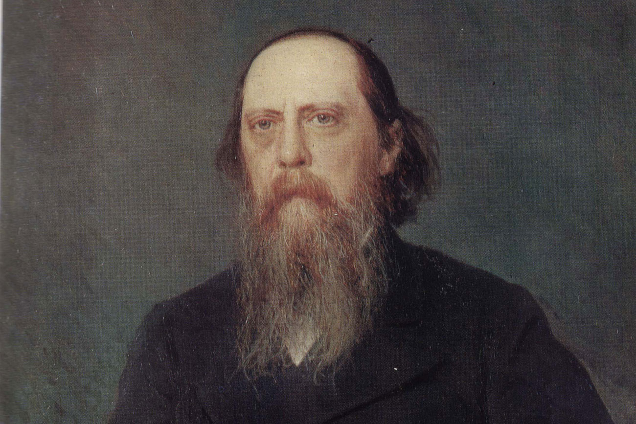 Portrait of Mikhail Saltykov-Schedrin by Ivan Kramskoi / State Tretyakov Gallery