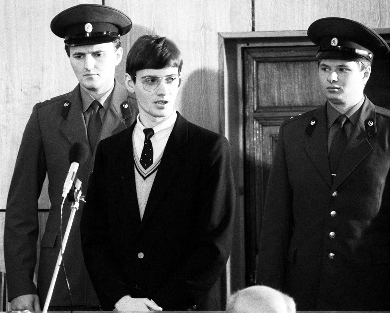 Mathias Rust en el juicio celebrado en Moscú, 1987. / Nikolái Málishev/Alexánder Konkov/TASS