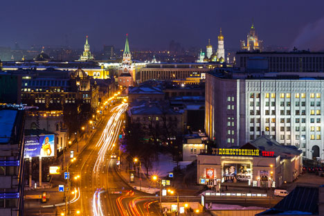 An Indian girl in the Russian capital 