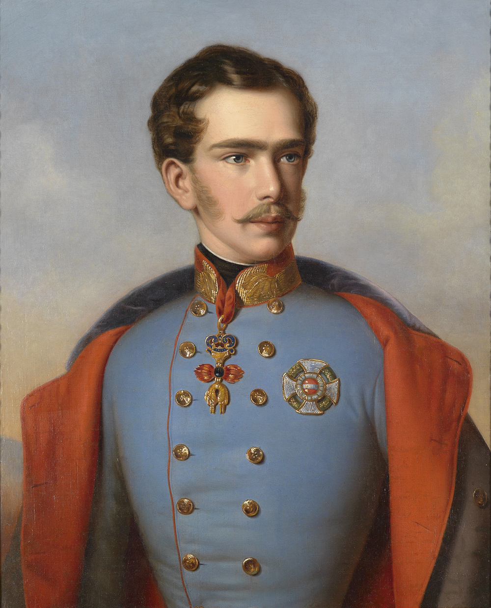 So sah der junge Kaiser Franz Joseph im Jahre 1855 aus. Johann Ranzi / wikimedia.org