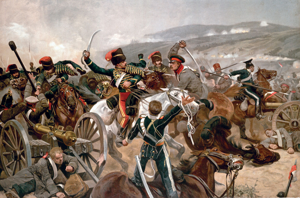 "Die Schlacht von Balaklawa" von Richard Caton Woodville. Bild: wikimedia.org