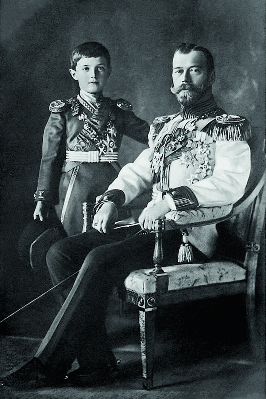 Zar Nikolaus II. mit seinem Sohn Alexej / Karl Bulla, Bulla-Stiftung