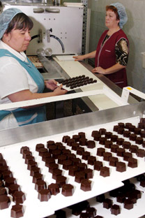 The chocolate production at the Confael factory. Source: ITAR-TASS