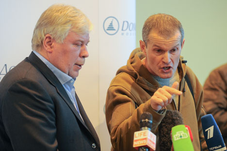 Russian native Vladimir Sadovnichy, right, and Estonian native Aleksey Rudenko, left. Source: ITAR-TASS 