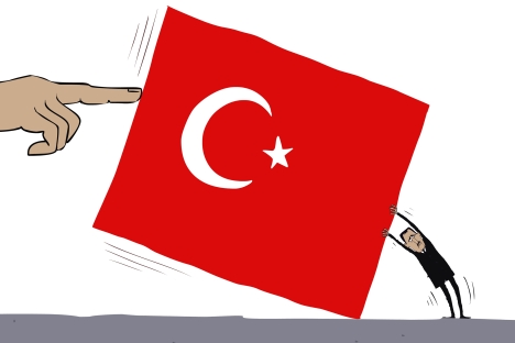 Syria and Turkey. Drawing by Sergey Yolkin