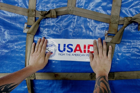 The USAID mission in Russia came to an end. Source: AP