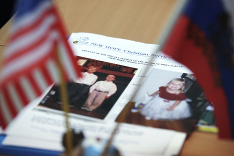 In response to the Magnitsky Act, Russian lawmakers supported the Dima Yakovlev bill that bans adoption of Russian children by American families. Source: RIA Novosti / Igor Rustak
