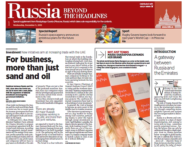 Russia Beyond The Headlines for UAE