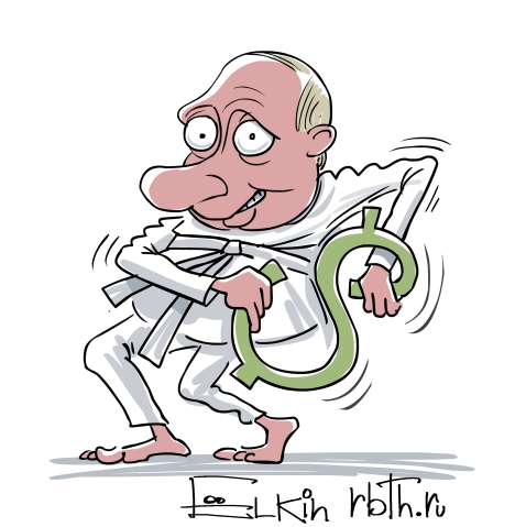 2013 to be a make-or-break year for Russia's economy. Drawing by Sergei Yolkin