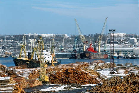 The port zone in Sovetskaya Gavan in Khabarovks, Russian's Far East. Source: RIA Novosti / Alexander Lyskin
