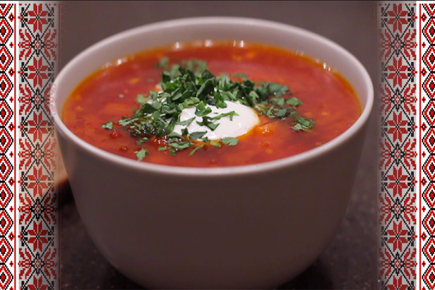 Borscht, the most well-known beetroot soup