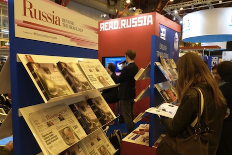 Russia Beyond The Headlines at the 42nd London Book Fair. Source: Tatyana Rubleva 
