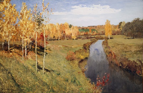 Isaak Levitan 'Golden Autumn' (1895). Source: State Tretyakov Gallery / Wikipedia.org