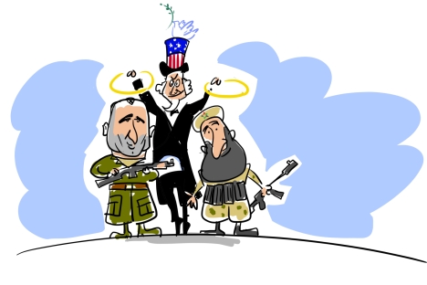 Why does Syria need Russian arms? Drawing by Alexei Yorsh