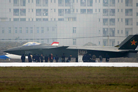 A Chinese stealth fighter in Chengdu. Source: Reuters