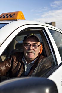 Yuri Alexeev, 57, Self-employed cabbie
