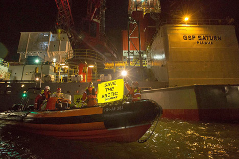 Greenpeace activists freed after blocking Gazprom rig in Netherlands