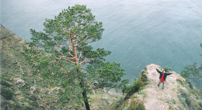 The author enjoying a hike near Lake Baikal in 2003. Source: Personal archive