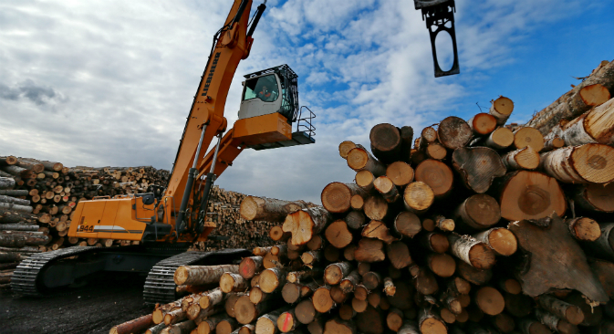 Russian timber exports witness strong growth in 2014