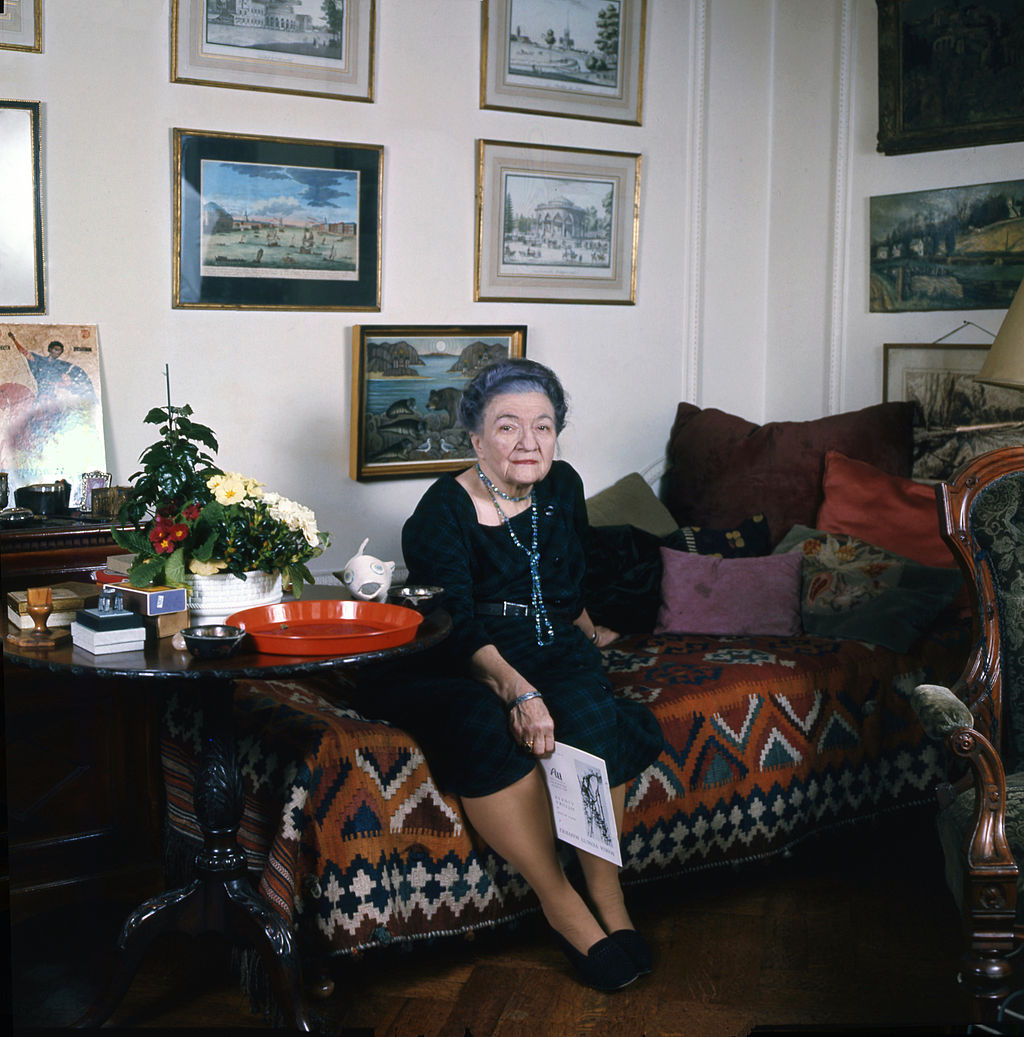 Moura Budberg. Picture taken in her apartment in London in 1972 by Allan Warren