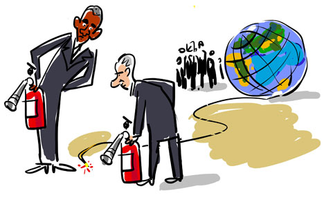 Putin and Obama UN