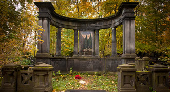 El histórico cementerio católico de Moscú