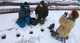 La pesca en hielo en Rusia
