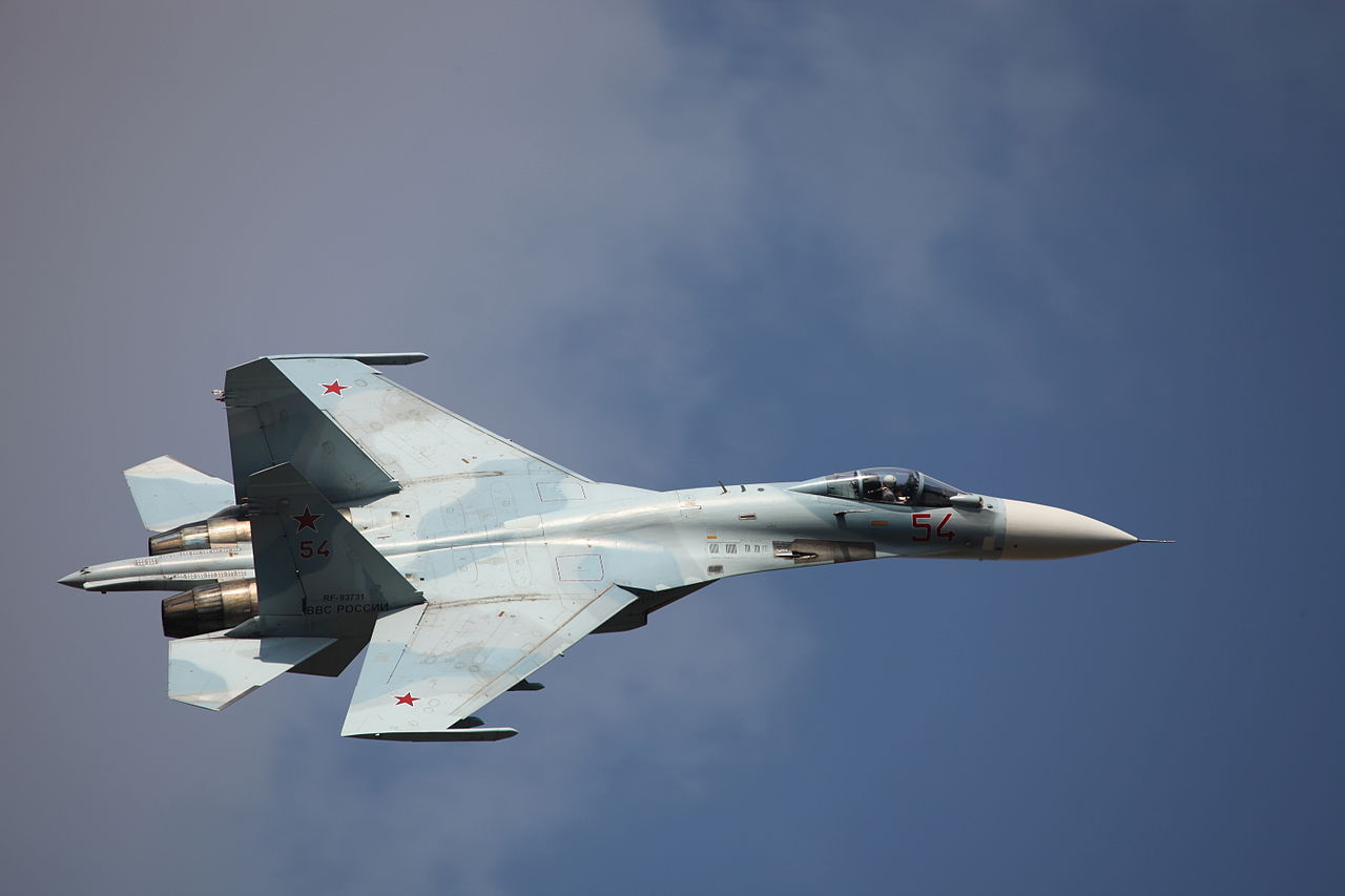 Sujói Su-27. Fuente: Vitali V. Kuzmín (CC BY-SA 4.0)