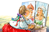  femme devant le miroir