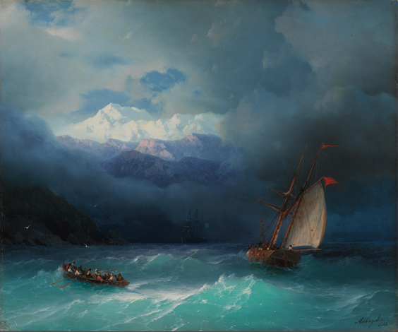 Mer agitée d'Ivan Aïvazovsky. Source : Galerie Trétiakov